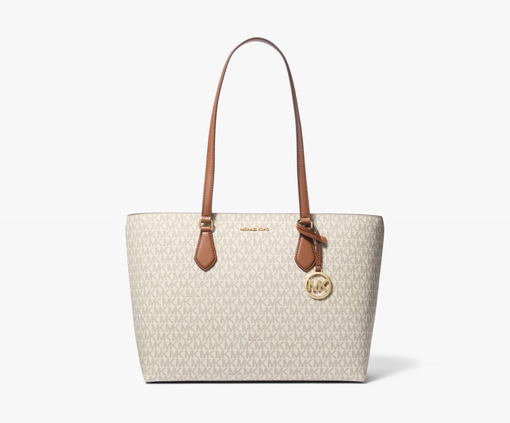 Sheila 大號老花托特包 (香草白)